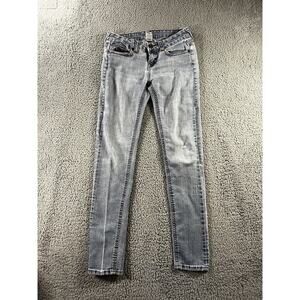 True Religion Jeans Womens‎ 28 Flap Pockets Skinny Distressed Destroyed Grunge